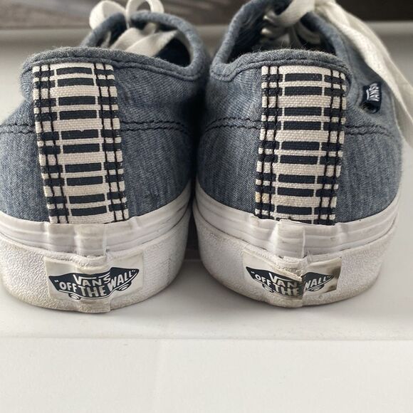 VANS Women’s Light Heather Blue Skate Sneaker Shoes Sz 7.5 - Picture 4 of 6